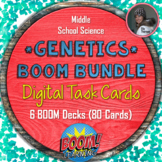 Genetics Vocabulary Bundle of BOOM Decks: Digital Task Car