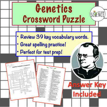 Preview of Genetics Crossword Puzzle