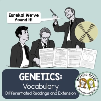 Preview of Genetics Vocabulary - Differentiated Science Reading Passages & Questions