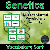 Genetics Vocabulary Sort