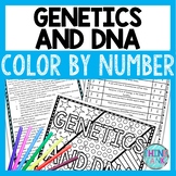 Genetics and DNA Color by Number, Reading Passage and Text