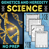 Genetics and Heredity - Activities Puzzles Middle School S