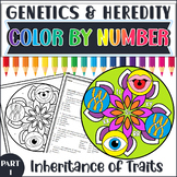 Genetics and Heredity Color by Number| Biology Review Work