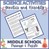 Genetics and Heredity: Informational Text and Crossword Pu