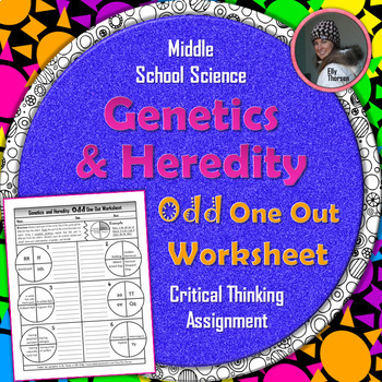 Preview of Genetics and Heredity Odd One Out Worksheet