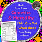 Genetics and Heredity Odd One Out Worksheet