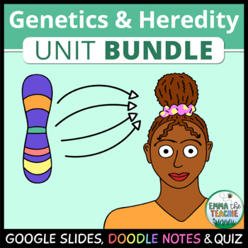 Preview of Genetics & Heredity UNIT Bundle - Digital Activities, Doodle Notes, Quizzes