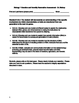 heredity unit review assignment answer key