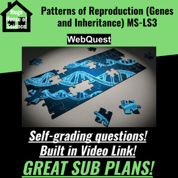 Preview of Genetics and Inheritance WebQuest (Patterns of Reproduction) GREAT SUB PLANS