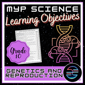 Preview of Genetics and Reproduction Learning Objectives - Grade 10 MYP Science