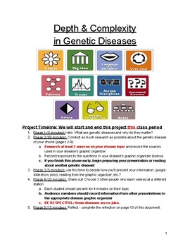 Preview of Distance Learning: Genetics Diseases & Student Choice (No Starting Resources)