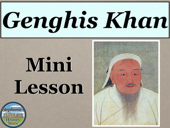 Preview of Genghis Khan Mini Lesson