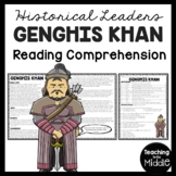 Genghis Khan Biography Reading Comprehension Worksheet His