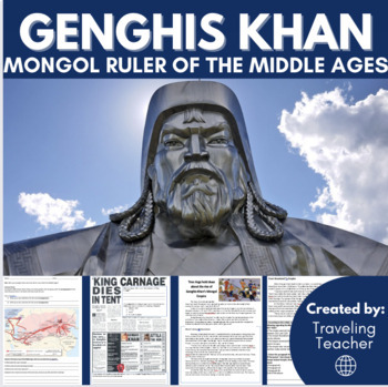 Preview of Genghis Khan: Mongol Ruler of the Middle Ages: Reading Passages + Activities