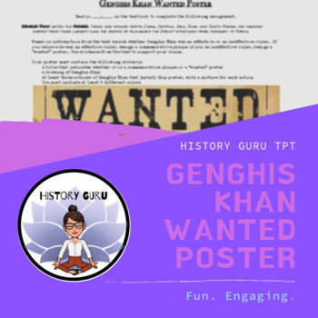 Preview of Genghis Khan Wanted Poster