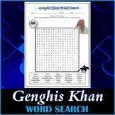Genghis Khan Word Search Puzzle