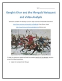 Genghis Khan and the Mongols- Webquest and Video Analysis 
