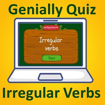 Preview of Interactive Genially quiz. Irregular verbs.