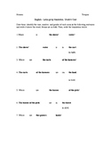 Genitive Case Worksheet