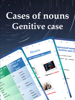 Preview of Родительный падеж / Genitive case of nouns (reference materials)