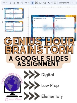 Preview of Genius Hour Brainstorm - Google Slides