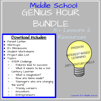 Preview of Genius Hour - Bundle of Units (Middle School)