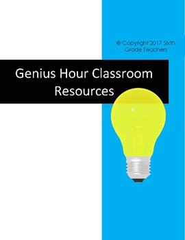 Preview of Genius Hour Classroom Resources