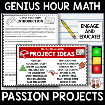 Preview of Genius Hour Math Unit Activity