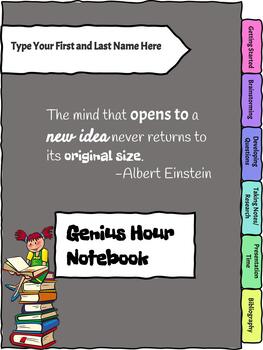 Preview of Genius Hour Notebook