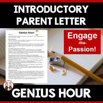 Preview of Genius Hour Parent Letter