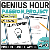 Genius Hour: Passion Project for Inquiry Based Learning - Be An Expert