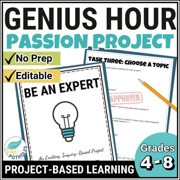Preview of Genius Hour Passion Project: Research Skills for Inquiry Project Based Learning