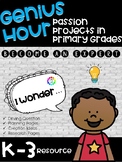 Genius Hour Passion Projects for Primary Grades