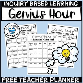 Preview of Genius Hour Planning Sheet Genius Hour Template