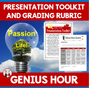 Preview of Genius Hour Presentation Tips and Rubric