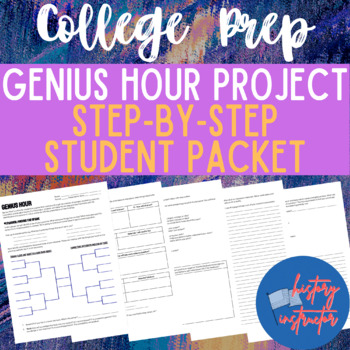 Preview of Genius Hour Project (student packet with step-by-step instructions)