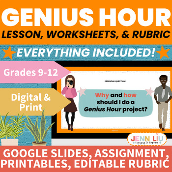 Preview of Genius Hour Passion Project - Project-Based Learning (PBL)/20% Time