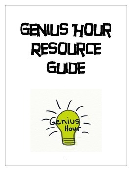 Preview of Genius Hour (Passion Project) Resource Guide: The Fat Question