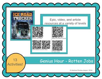 Preview of Genius Hour - Rotten Jobs
