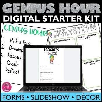 Preview of Genius Hour Template Makerspace Activities Planning Sheet Rubric Student Led