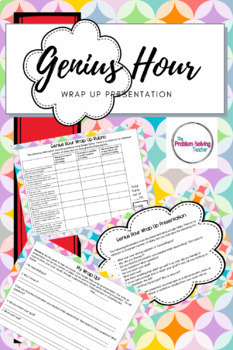 Preview of Genius Hour Presentations