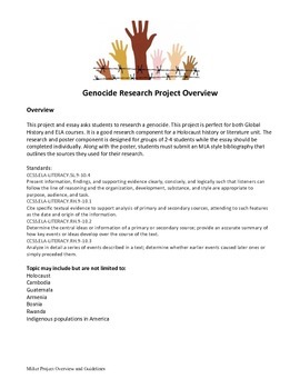 Preview of Genocide Research Project Overview and Guidelines