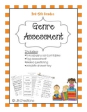 Genre Assessment & Vocabulary (3rd, 4th, 5th grades)