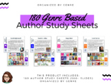 Genre Author Study Sheets Bundle - 180 Authors - Shelf Mar