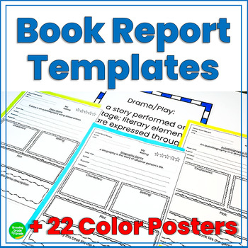 Preview of Book Report Templates By Genre