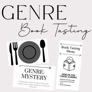 Genre Book Tasting Activity by Court's Creations | TPT