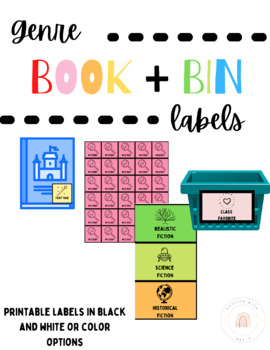 Preview of Genre Book and Book Bin Labels