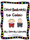 Genre Bookmarks to Color