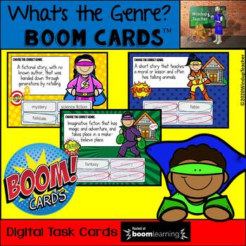 Preview of Genre Boom Cards - Digital Task Cards on BOOM Learning