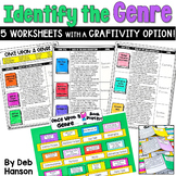 Identify Book Genres: 5 Worksheets with Practice Passages 